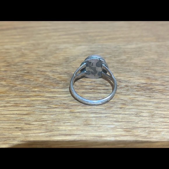 Sterling silver and obsidian ring - Picture 7 of 13